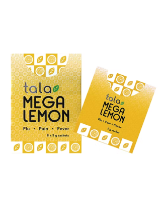 Tala Mega Lemon 5g sachets x 8