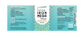 Ironmega Chews 4 kids 30 tablets